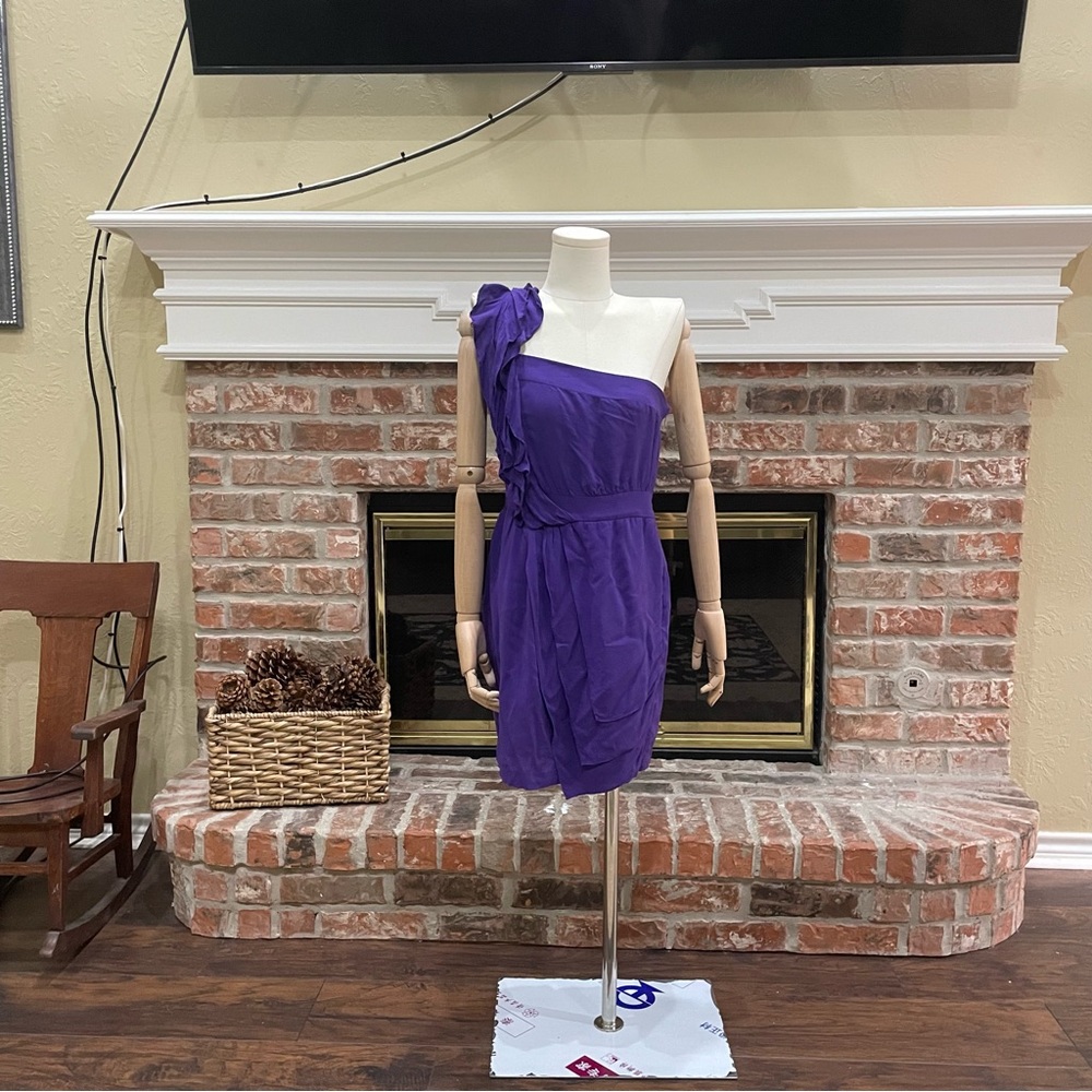 💜 BCBGeneration one shoulder cocktail dress / 2 / Excellent condition - Picture 12 of 16